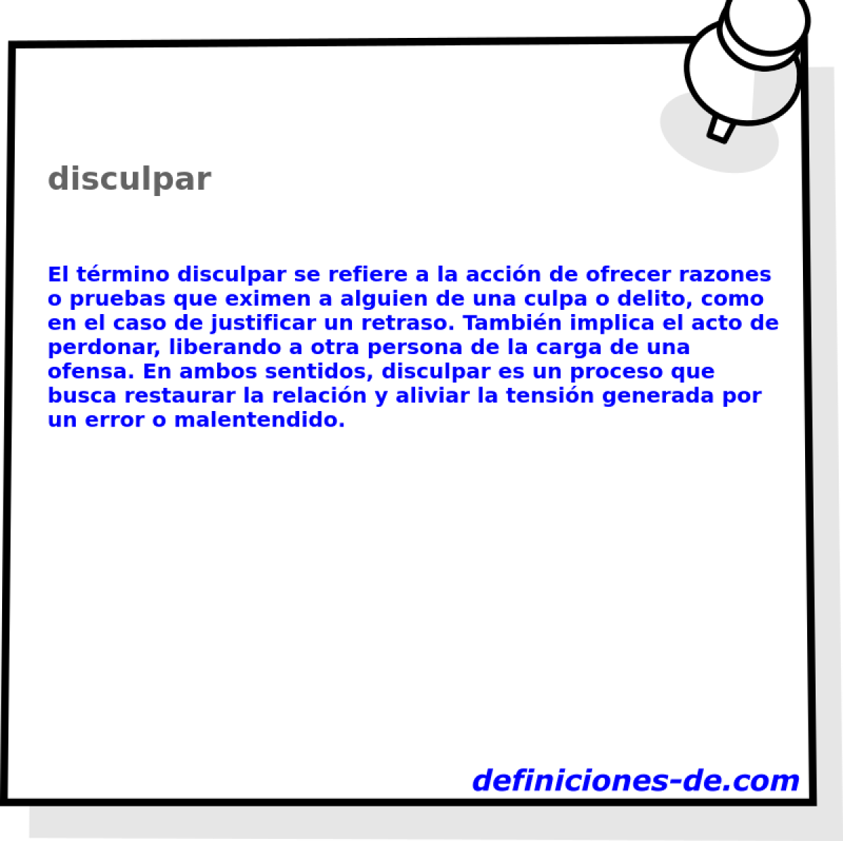 disculpar 