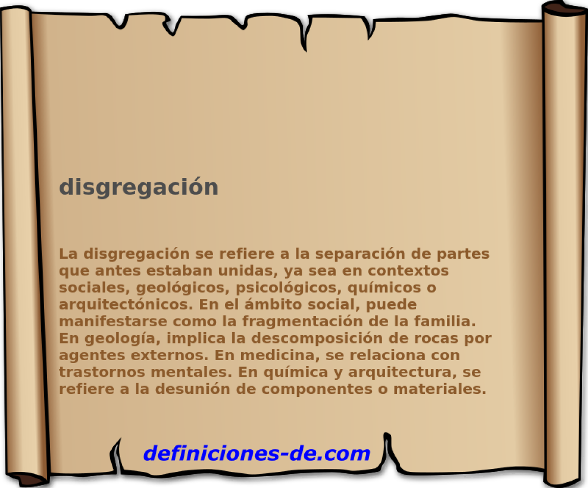 disgregacin 