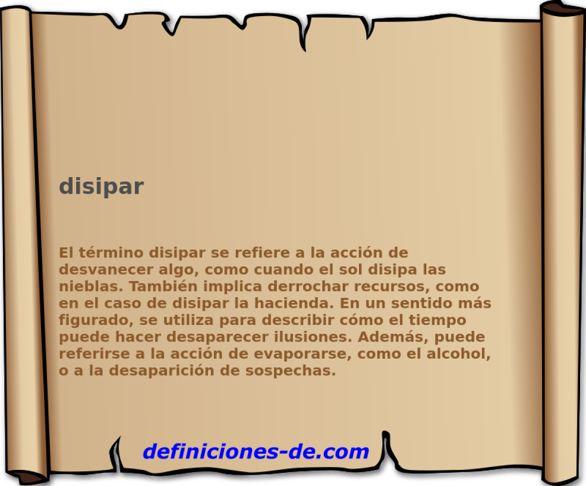 disipar 