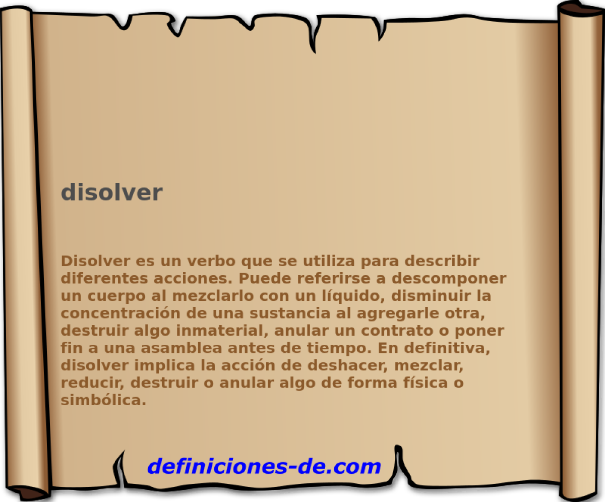 disolver 