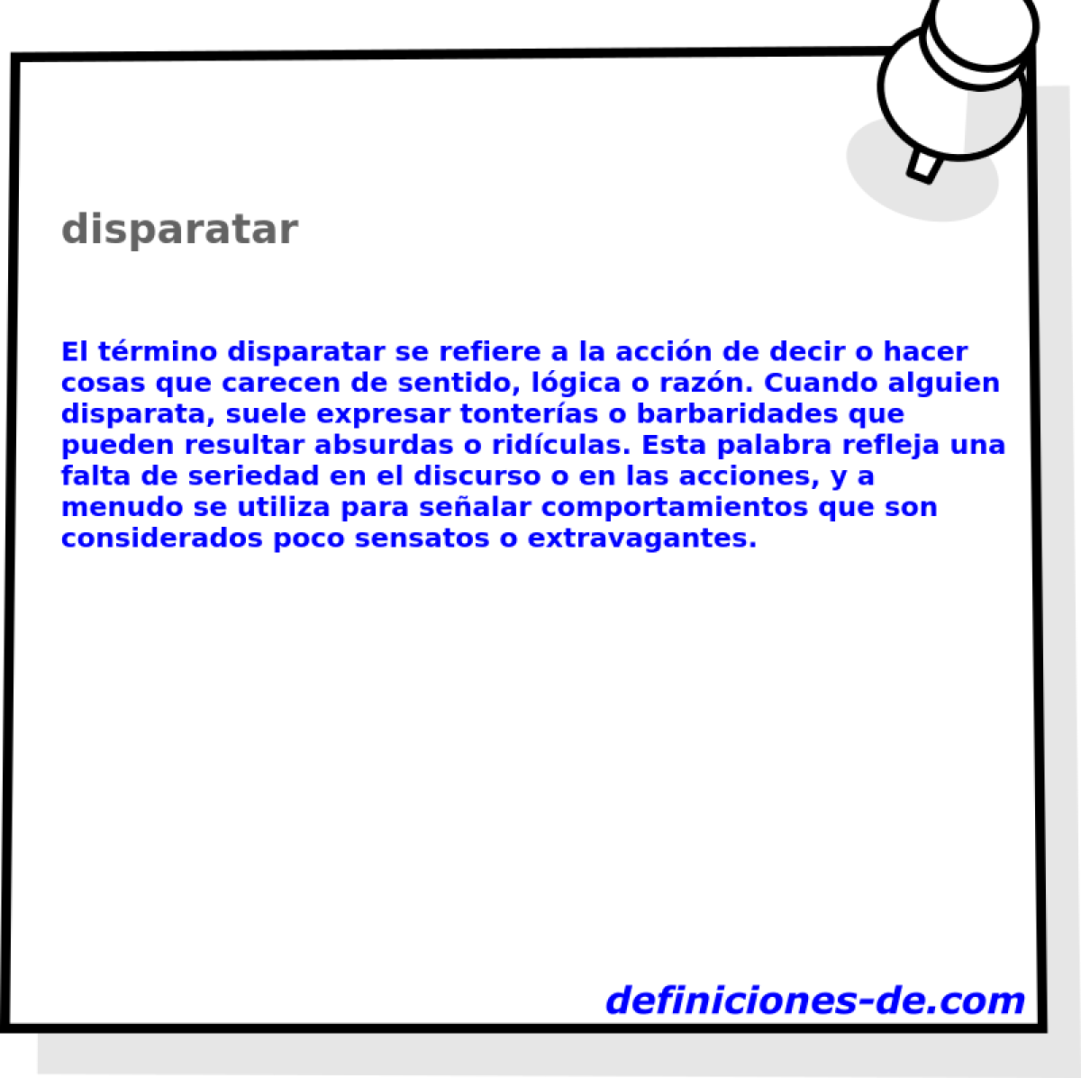 disparatar 