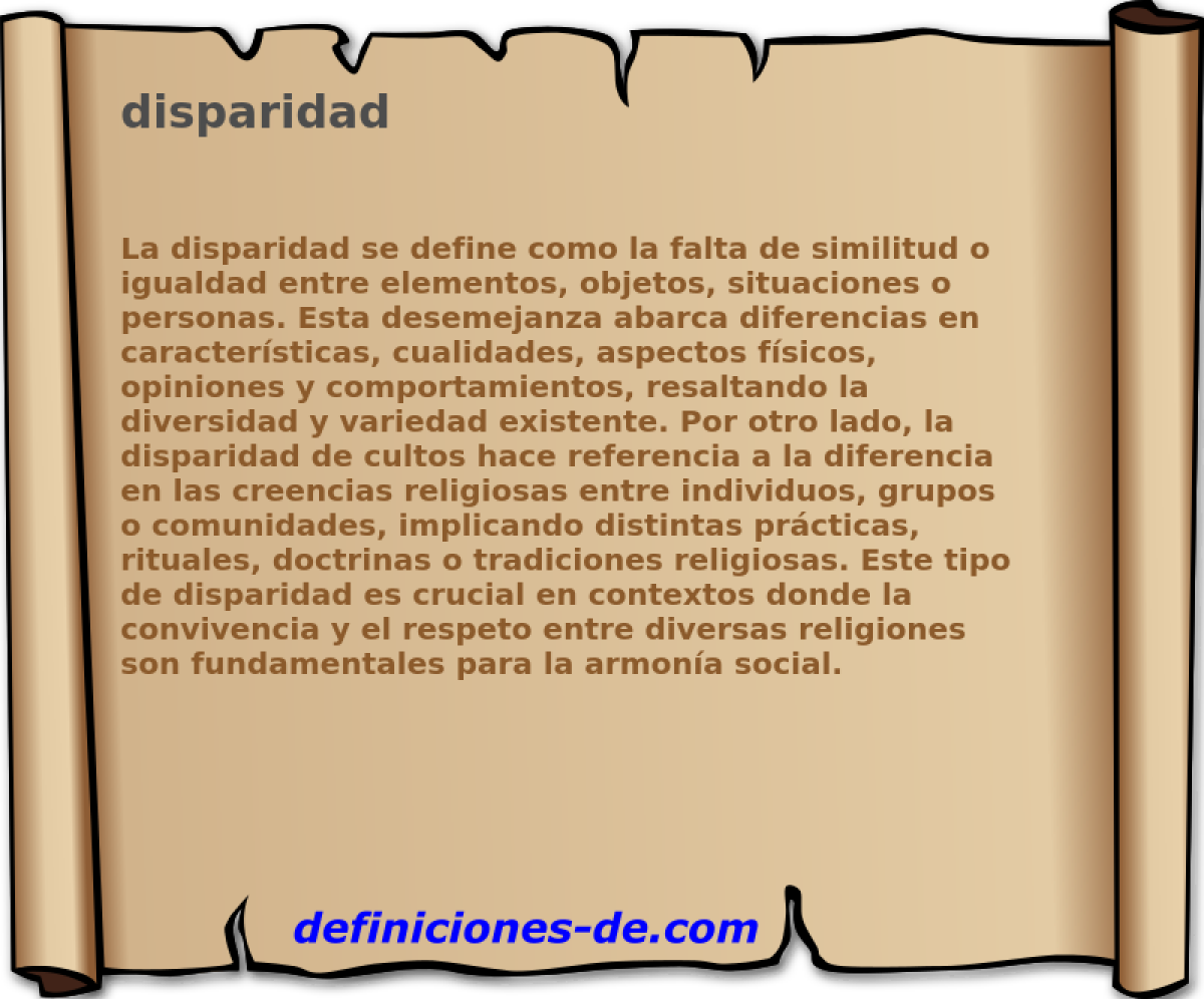 disparidad 