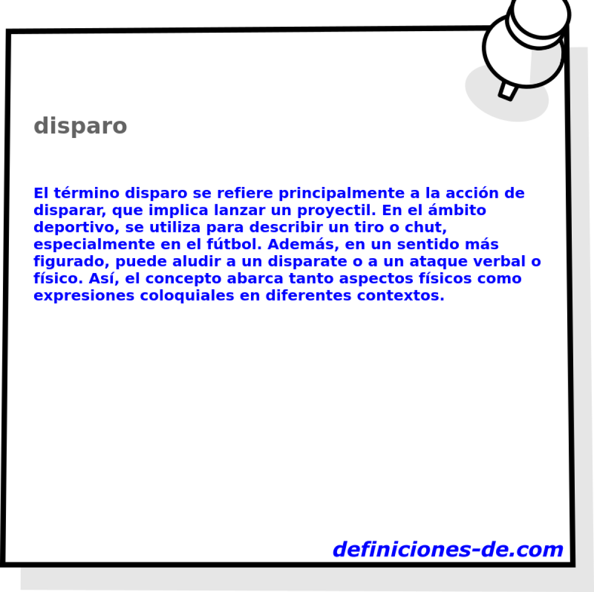 disparo 