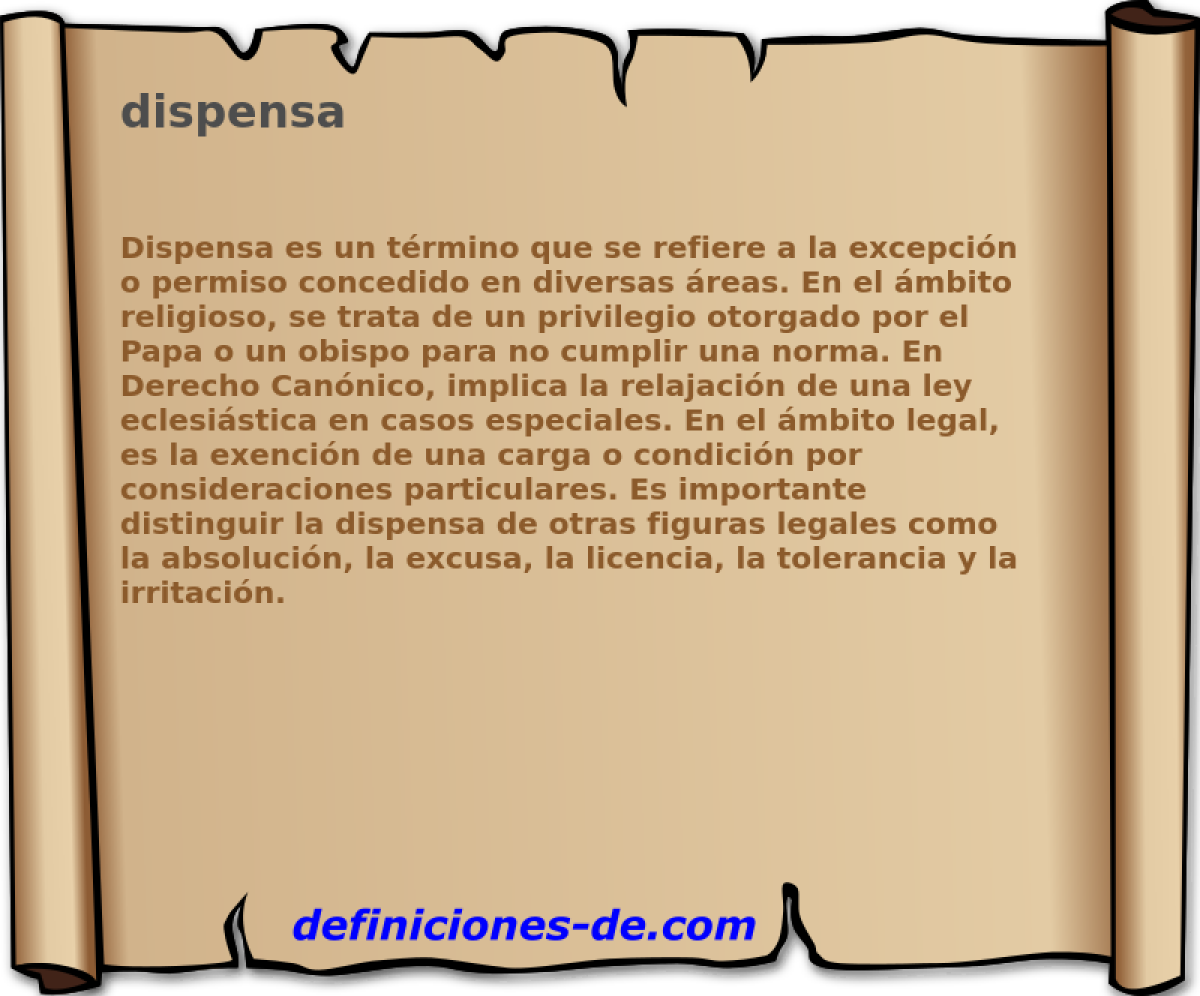 dispensa 