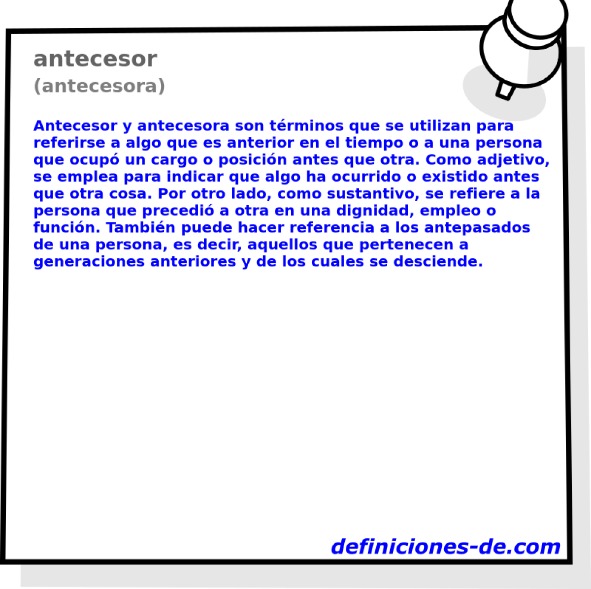 antecesor (antecesora)