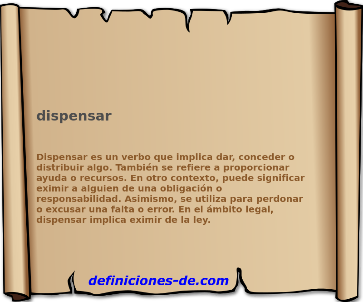 dispensar 