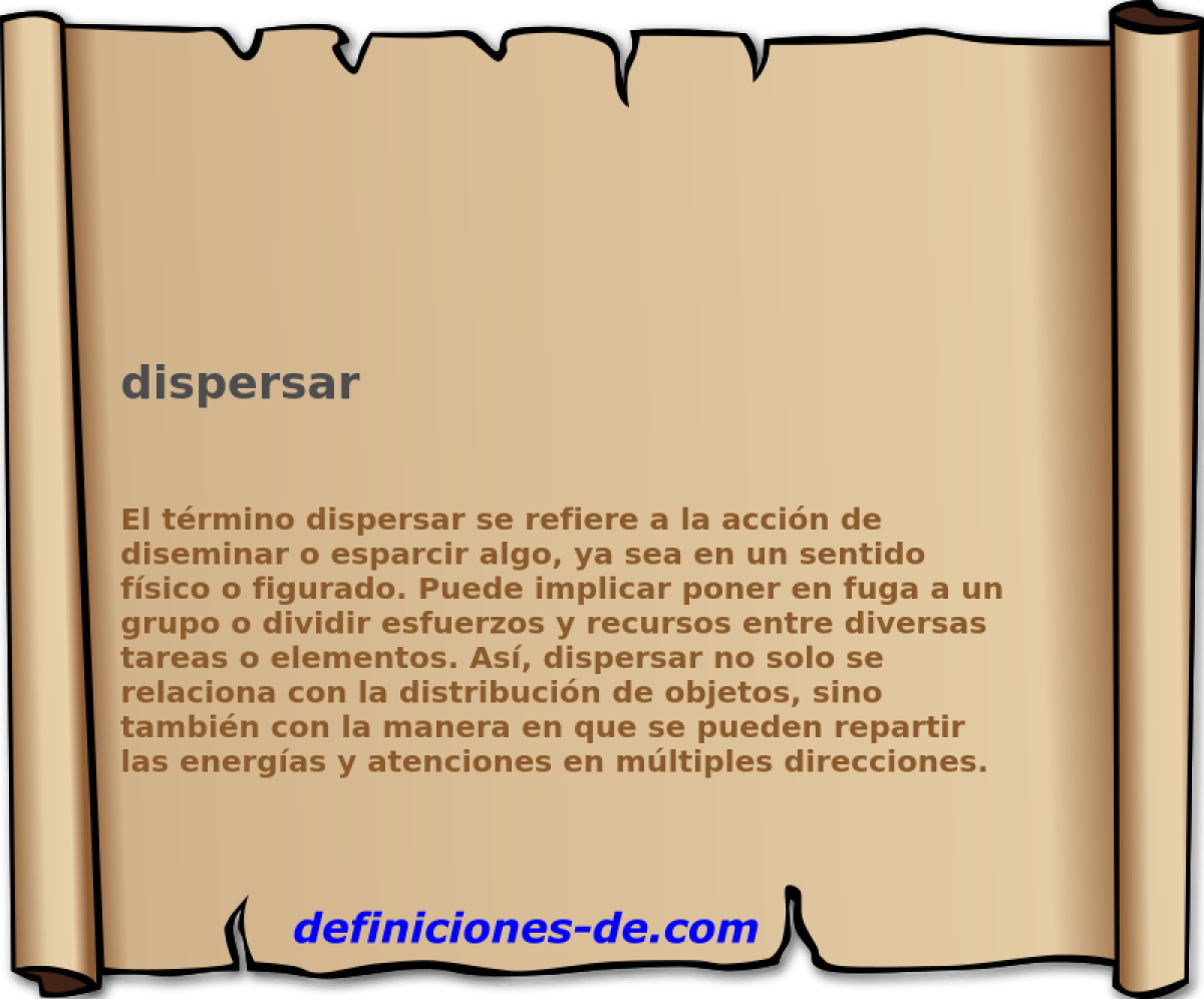 dispersar 