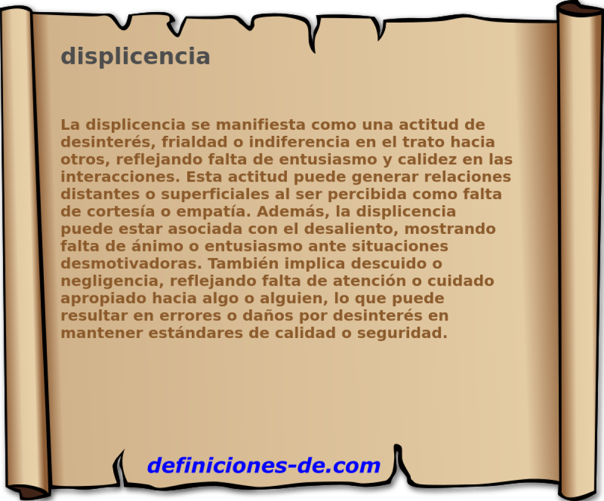 displicencia 