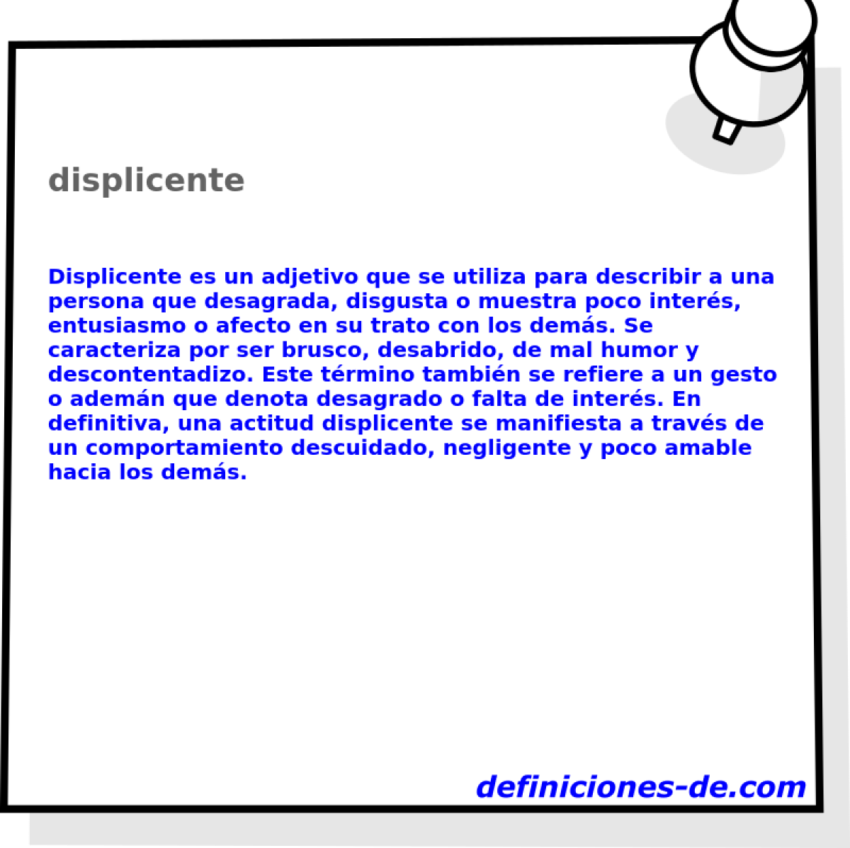 displicente 