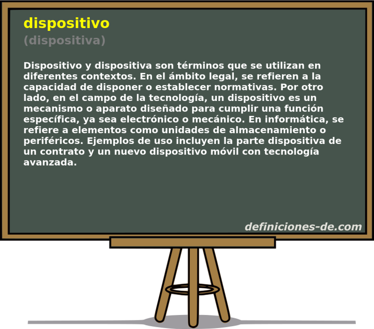 dispositivo (dispositiva)