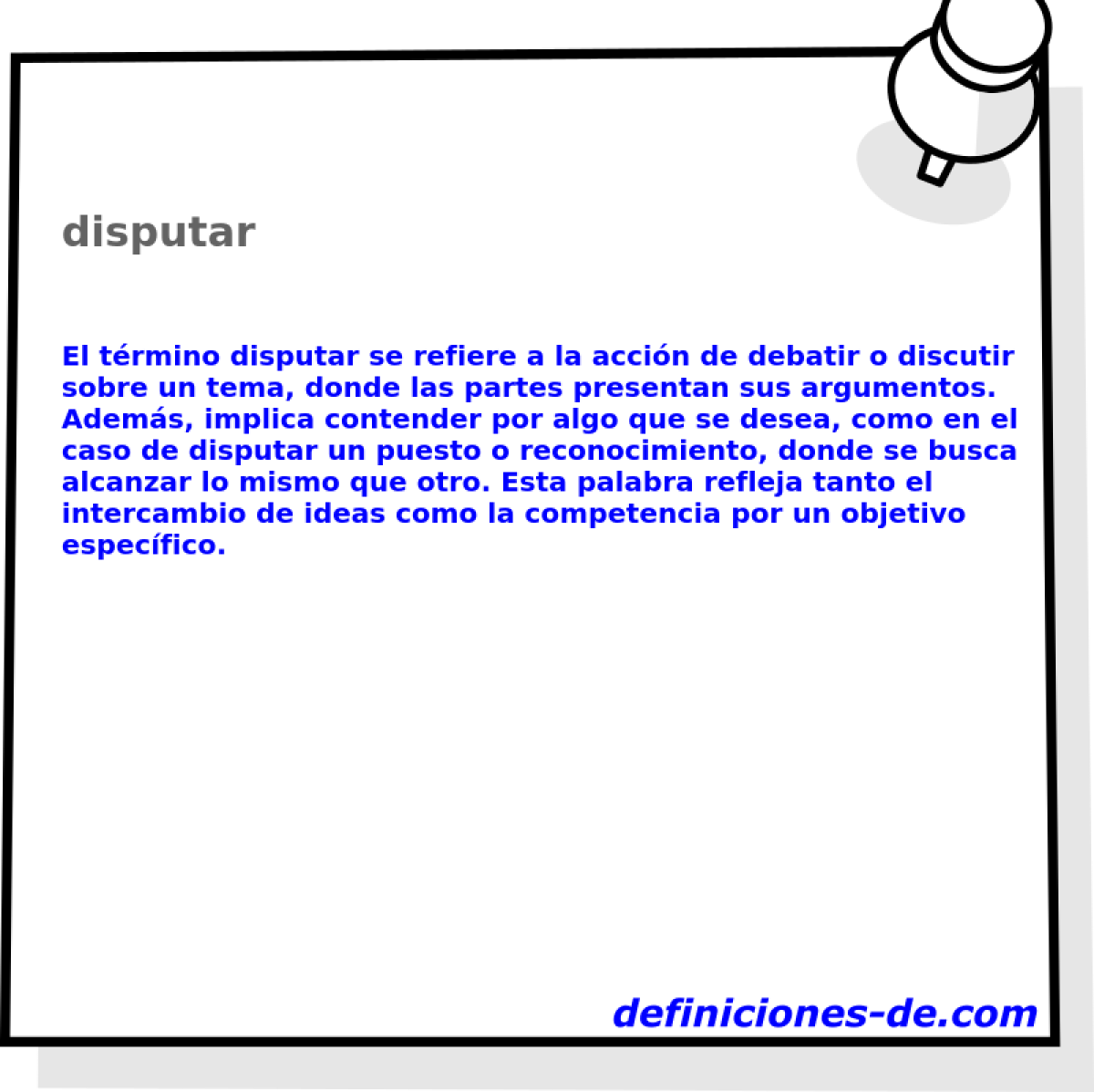 disputar 