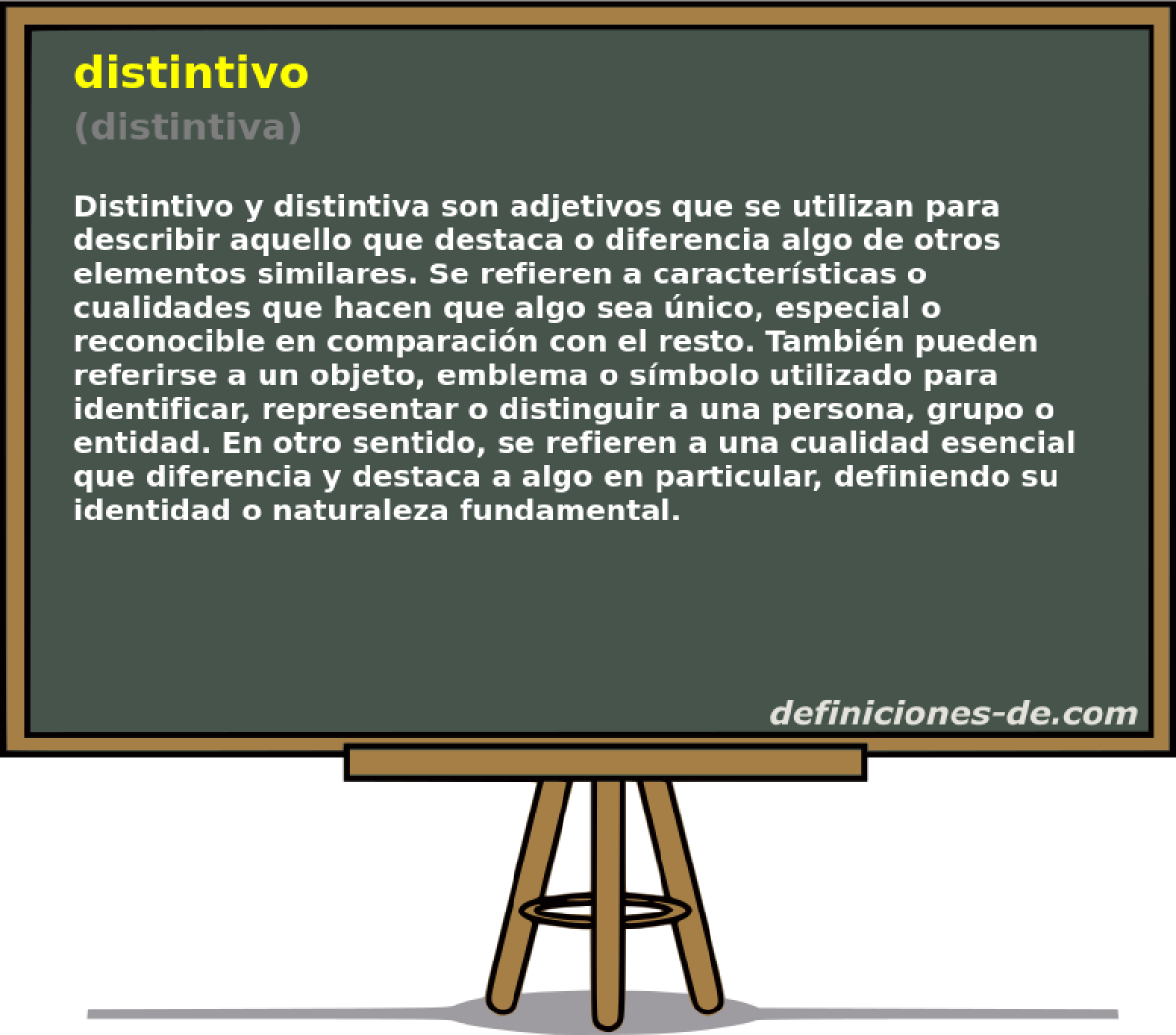 distintivo (distintiva)