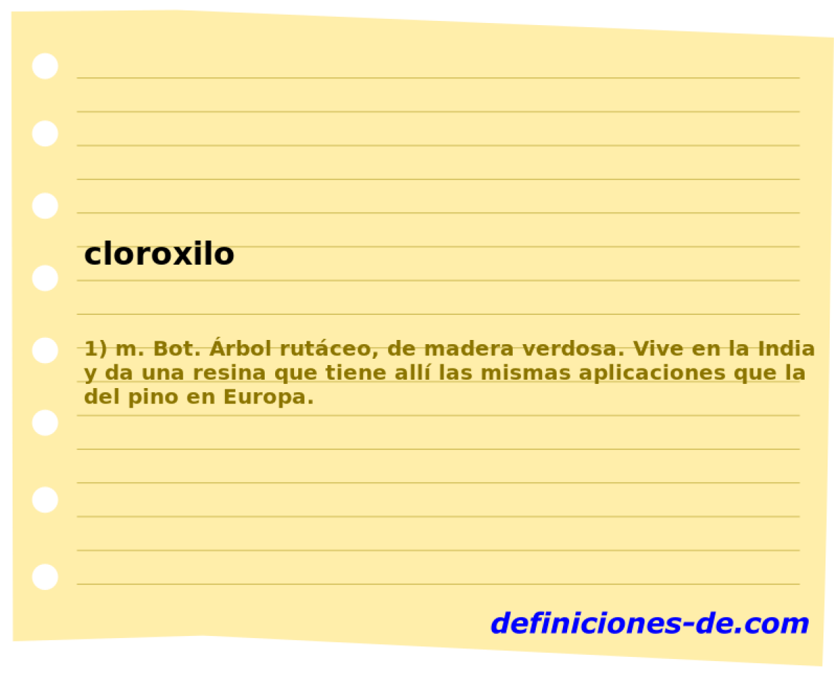 cloroxilo 