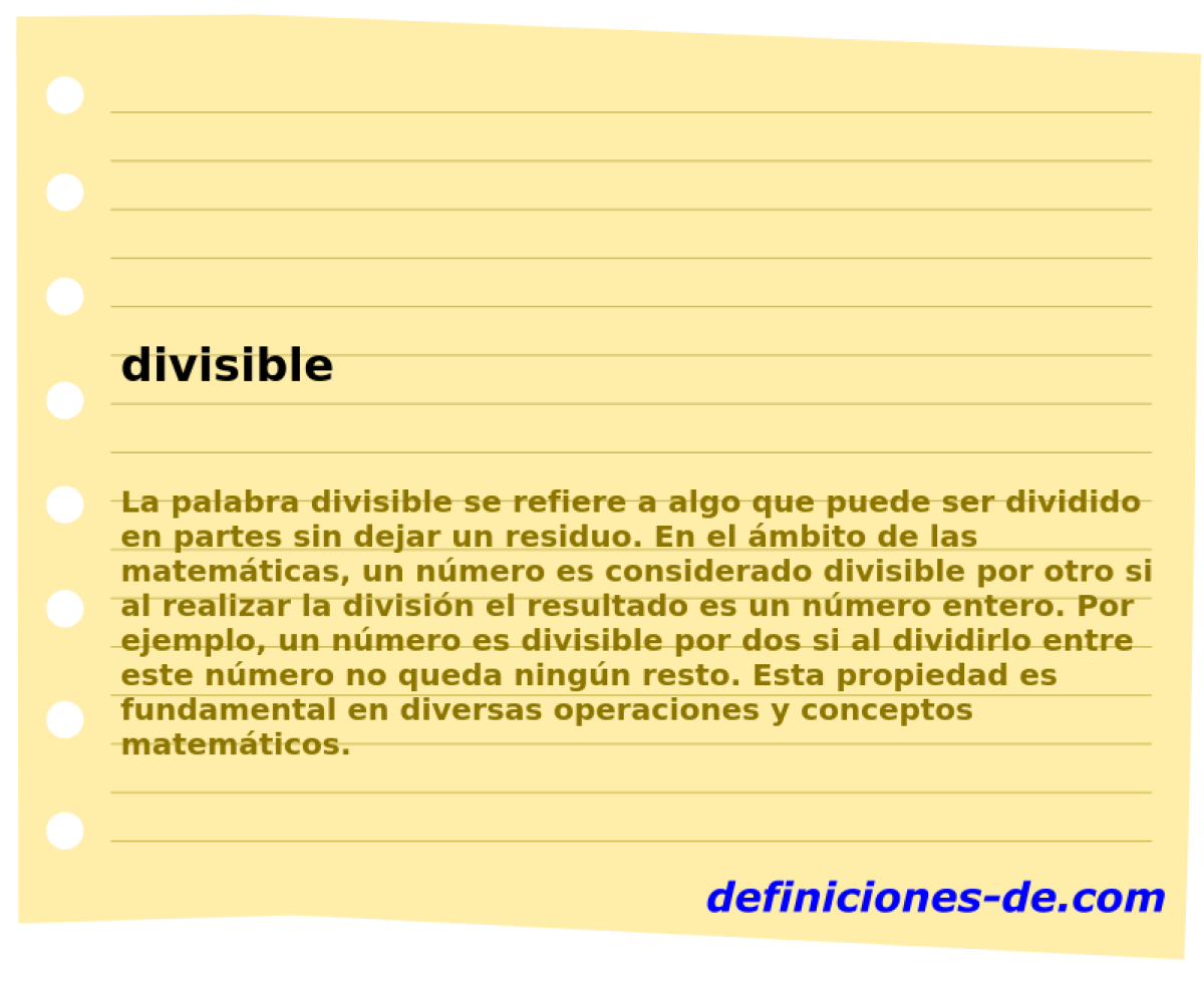 divisible 