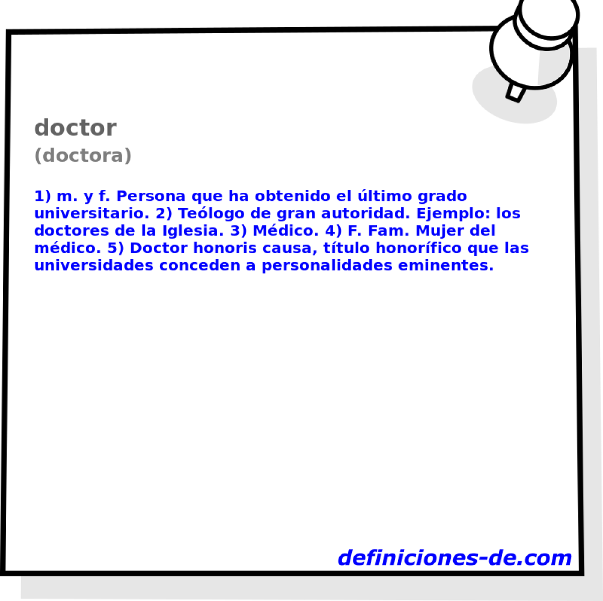 doctor (doctora)