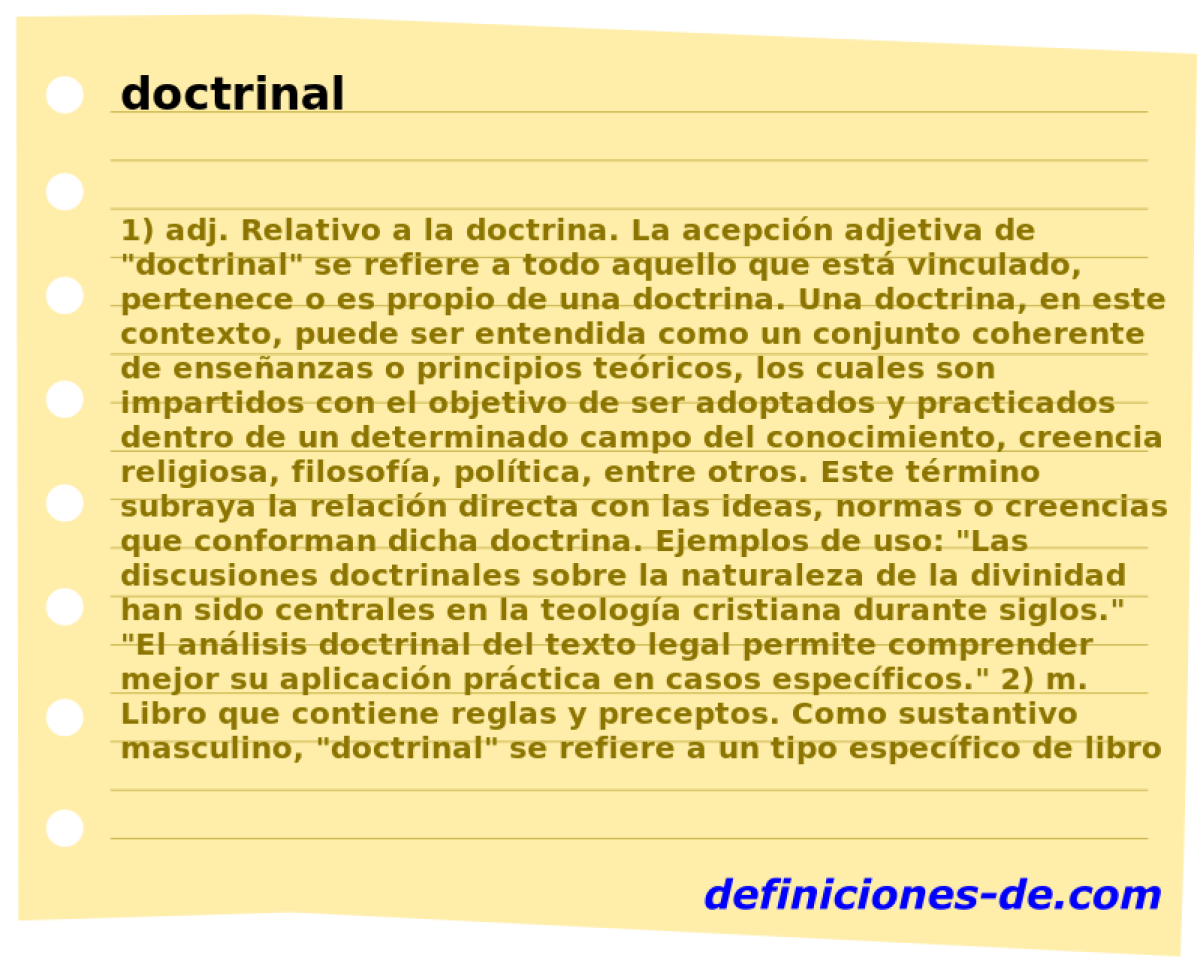 doctrinal 