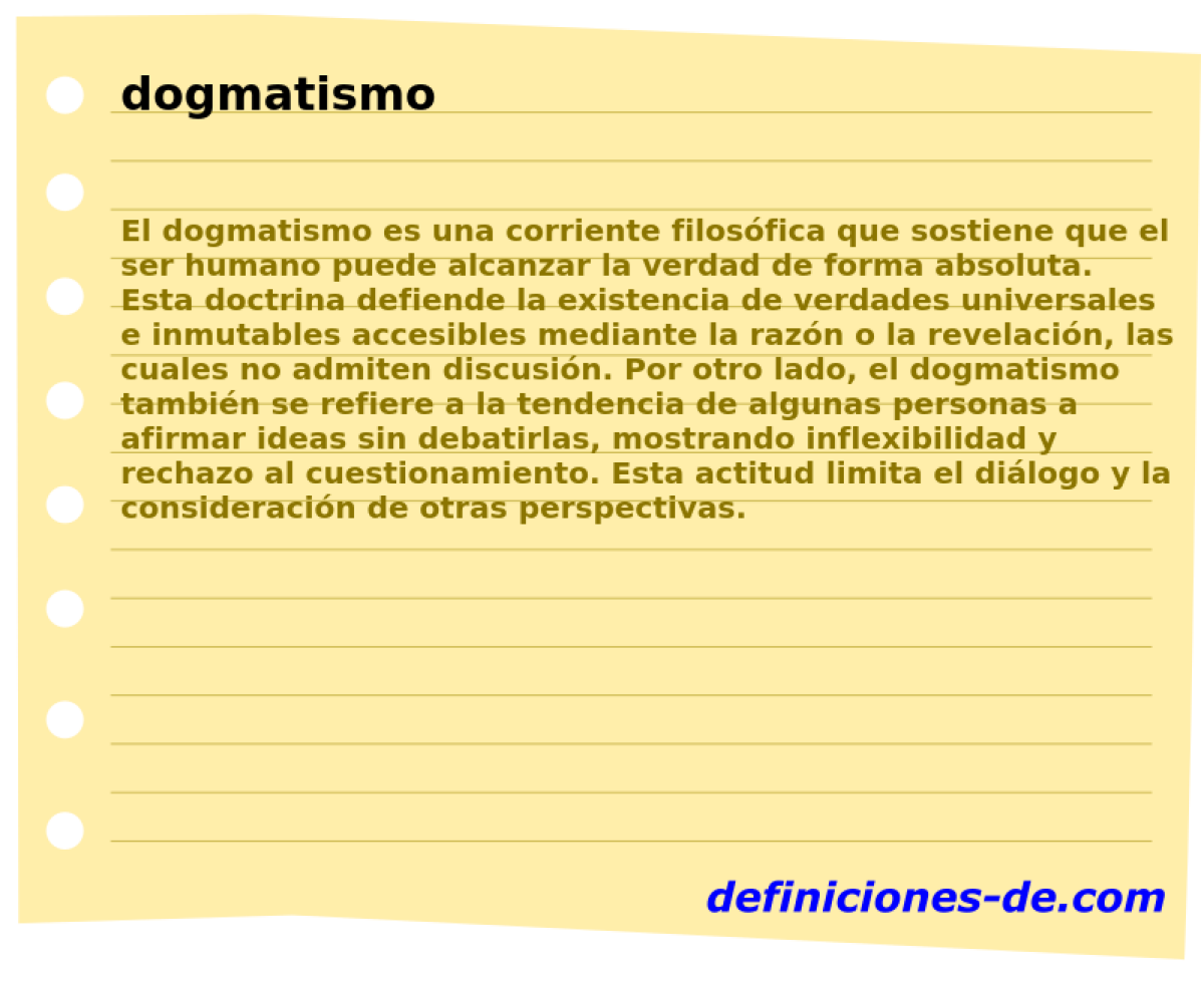 dogmatismo 