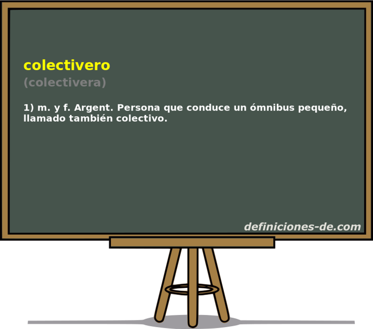 colectivero (colectivera)