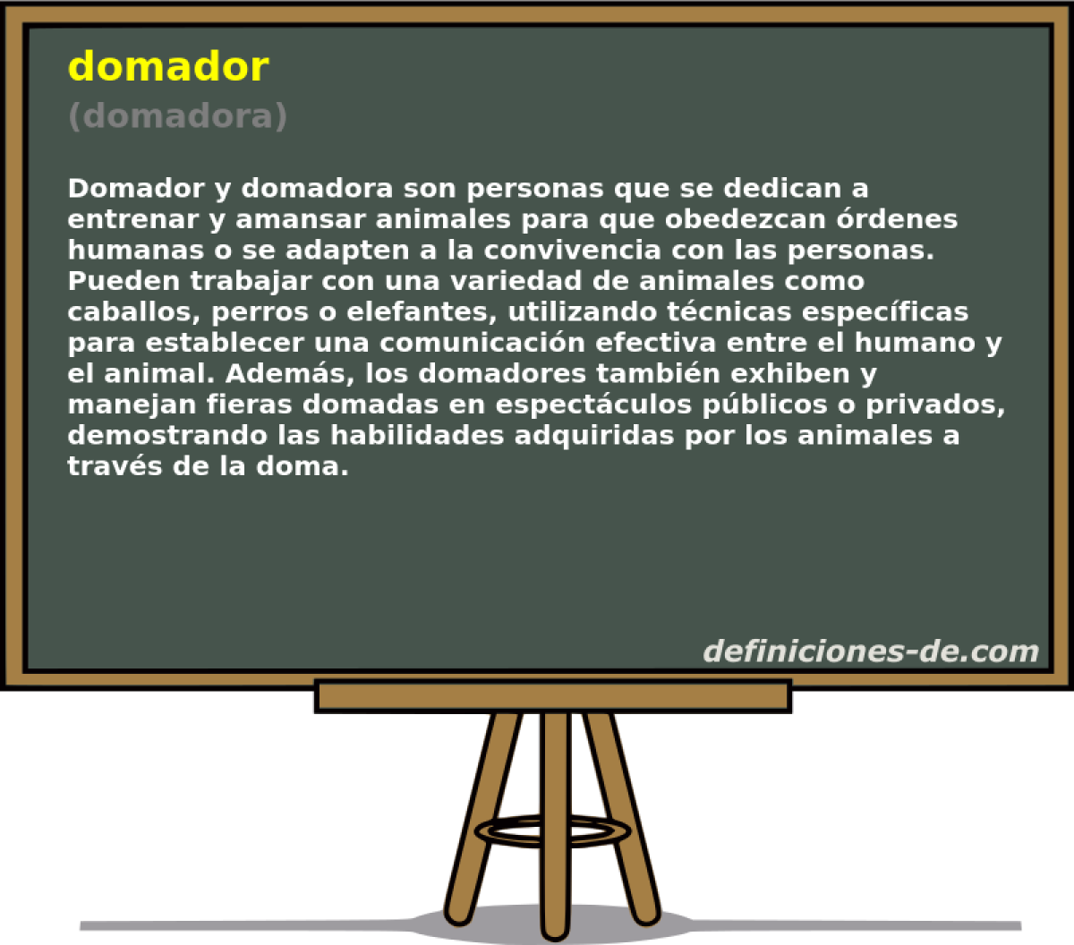 domador (domadora)