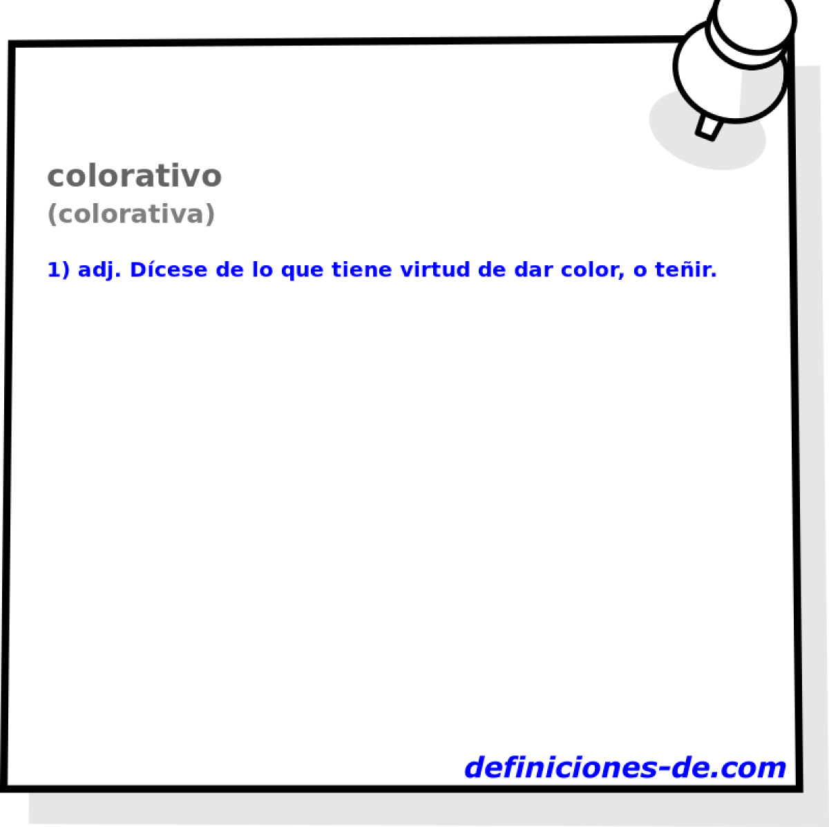 colorativo (colorativa)