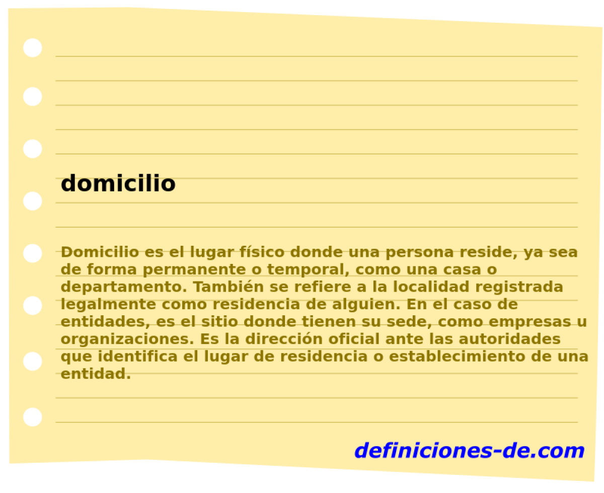 domicilio 