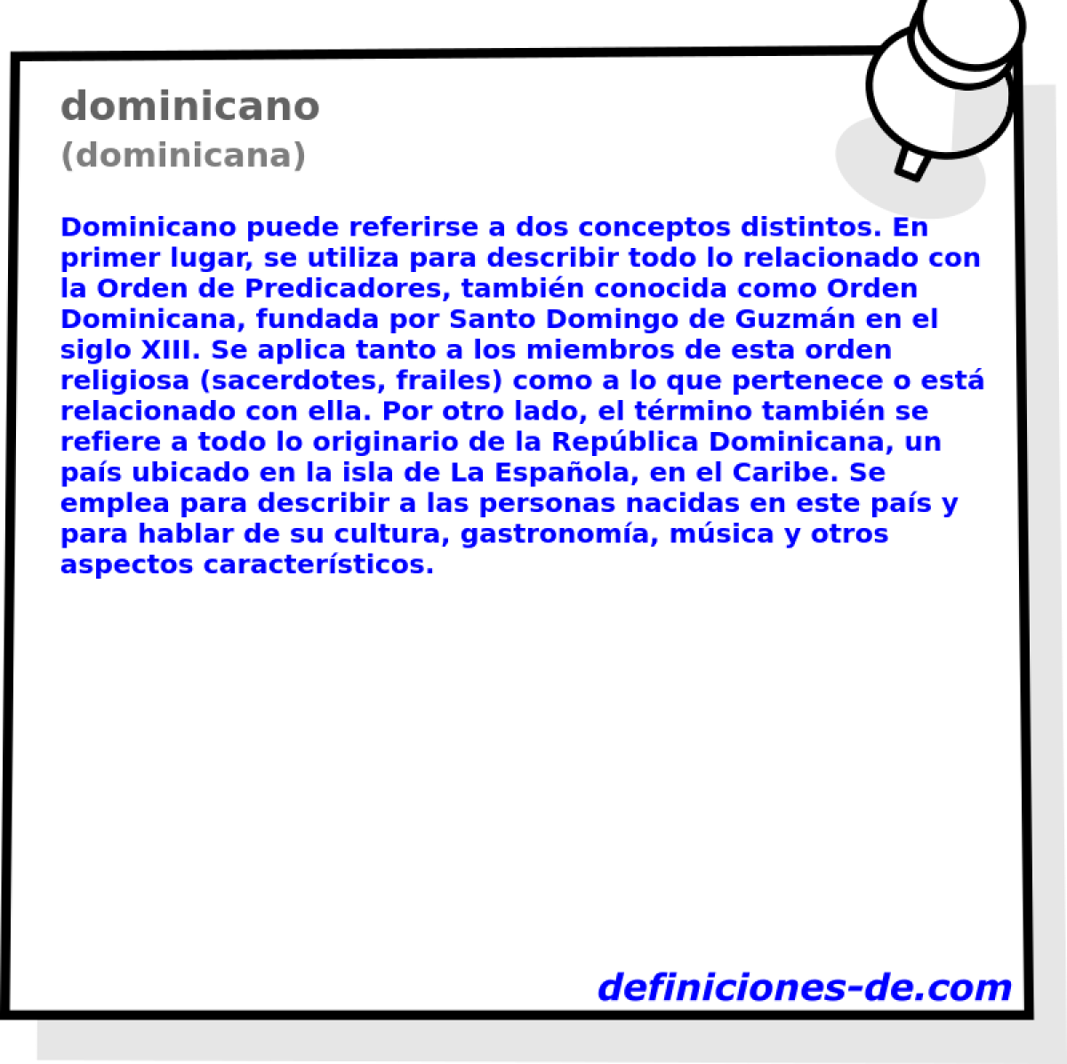 dominicano (dominicana)