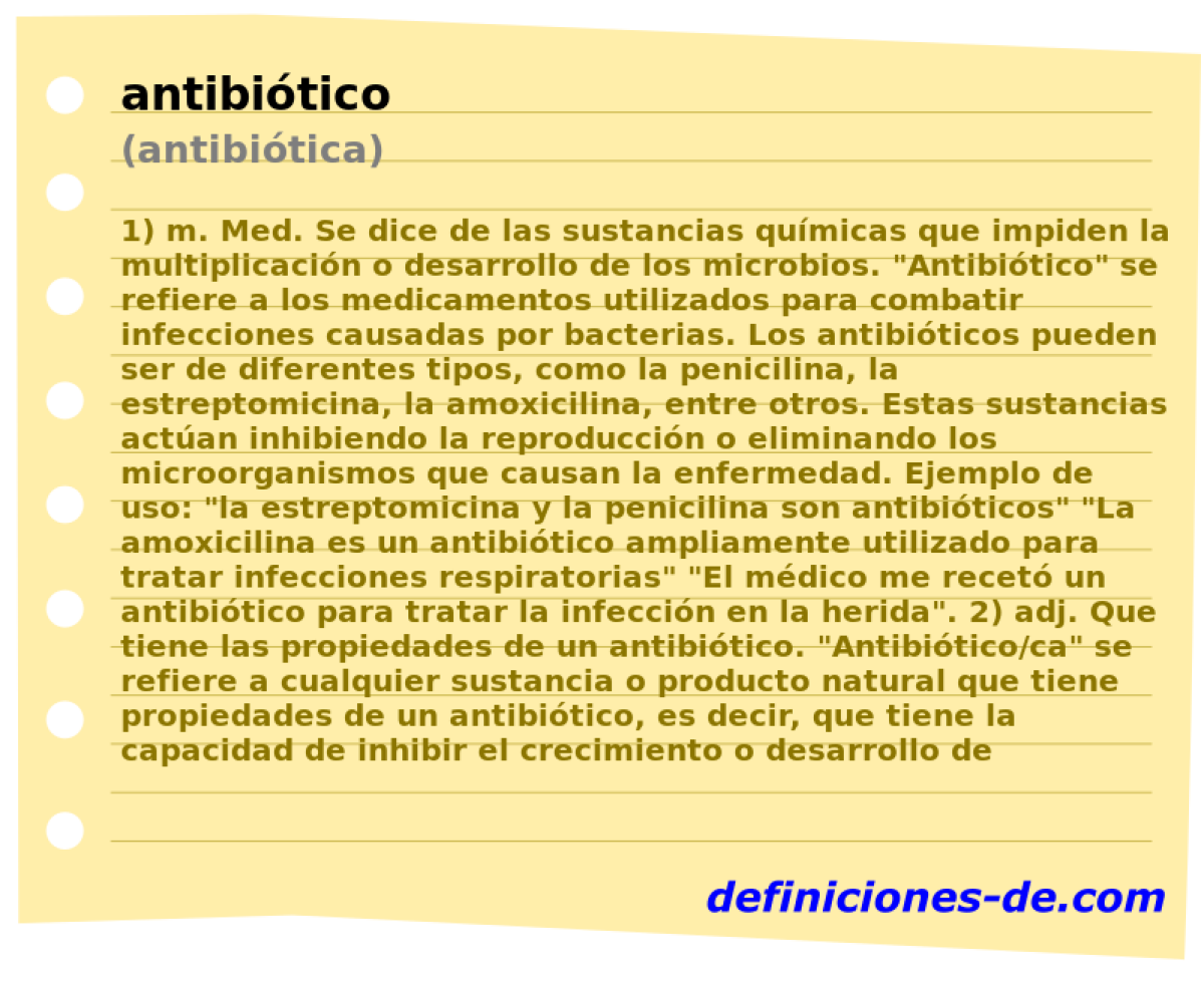 antibitico (antibitica)