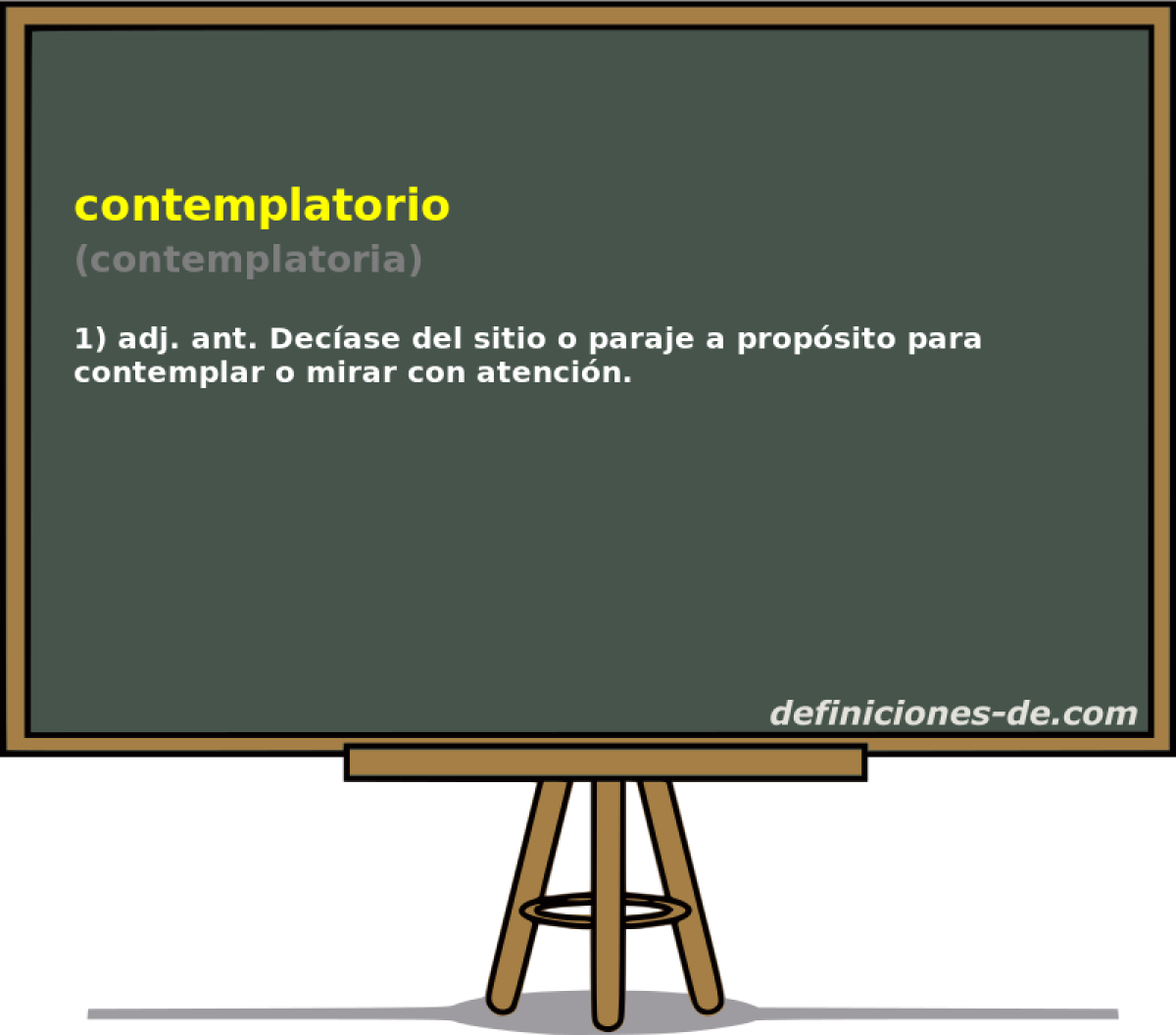contemplatorio (contemplatoria)