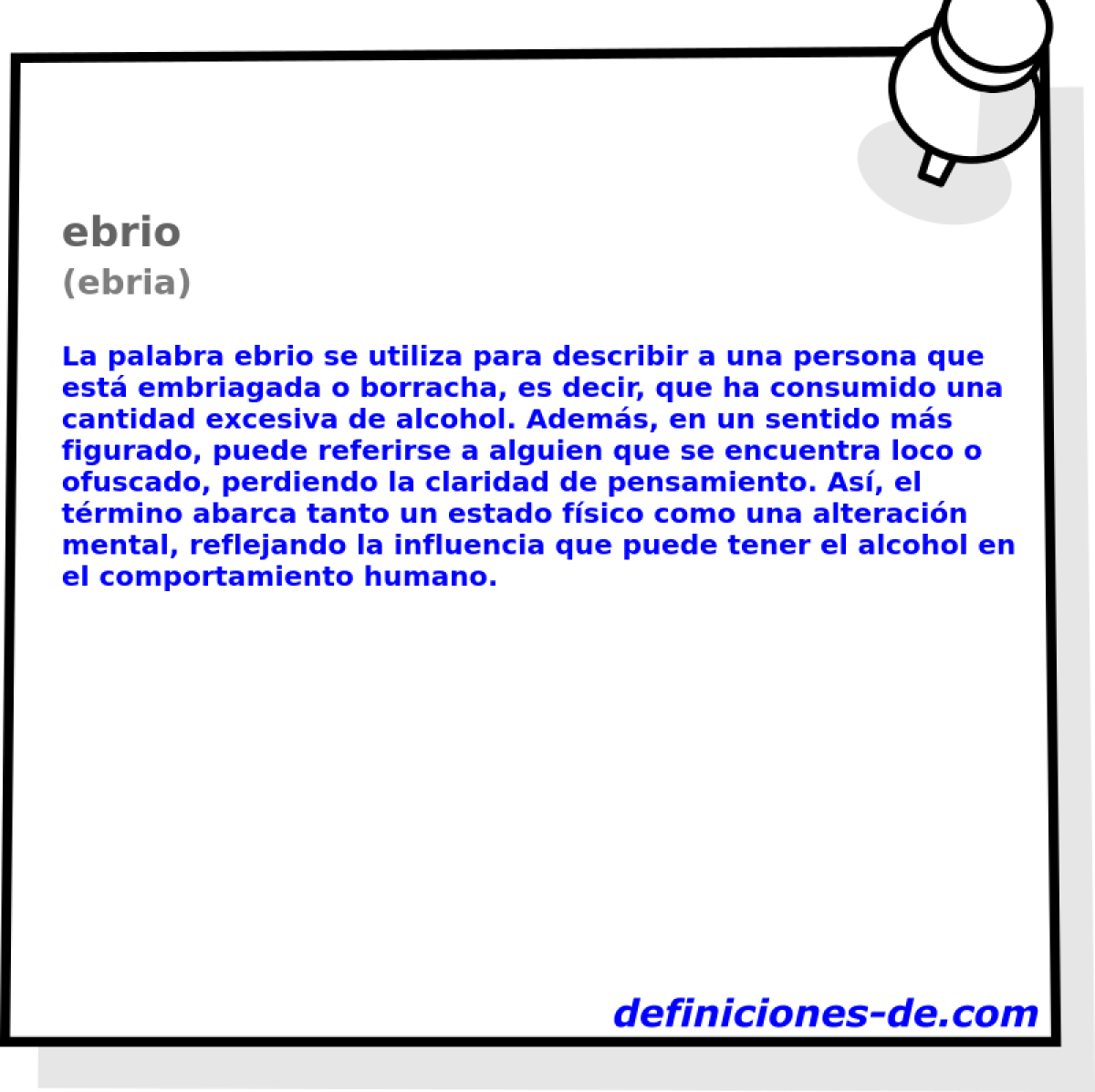 ebrio (ebria)