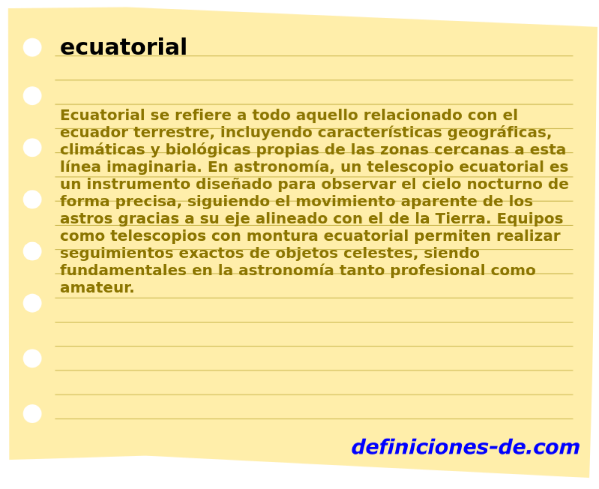 ecuatorial 