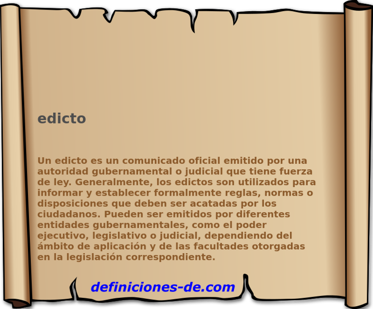 edicto 