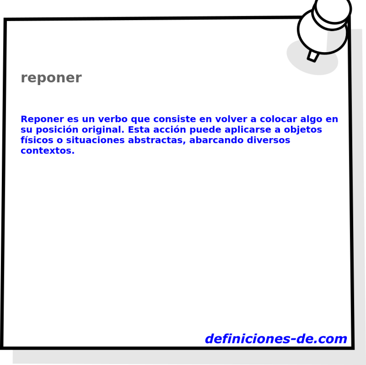 reponer 