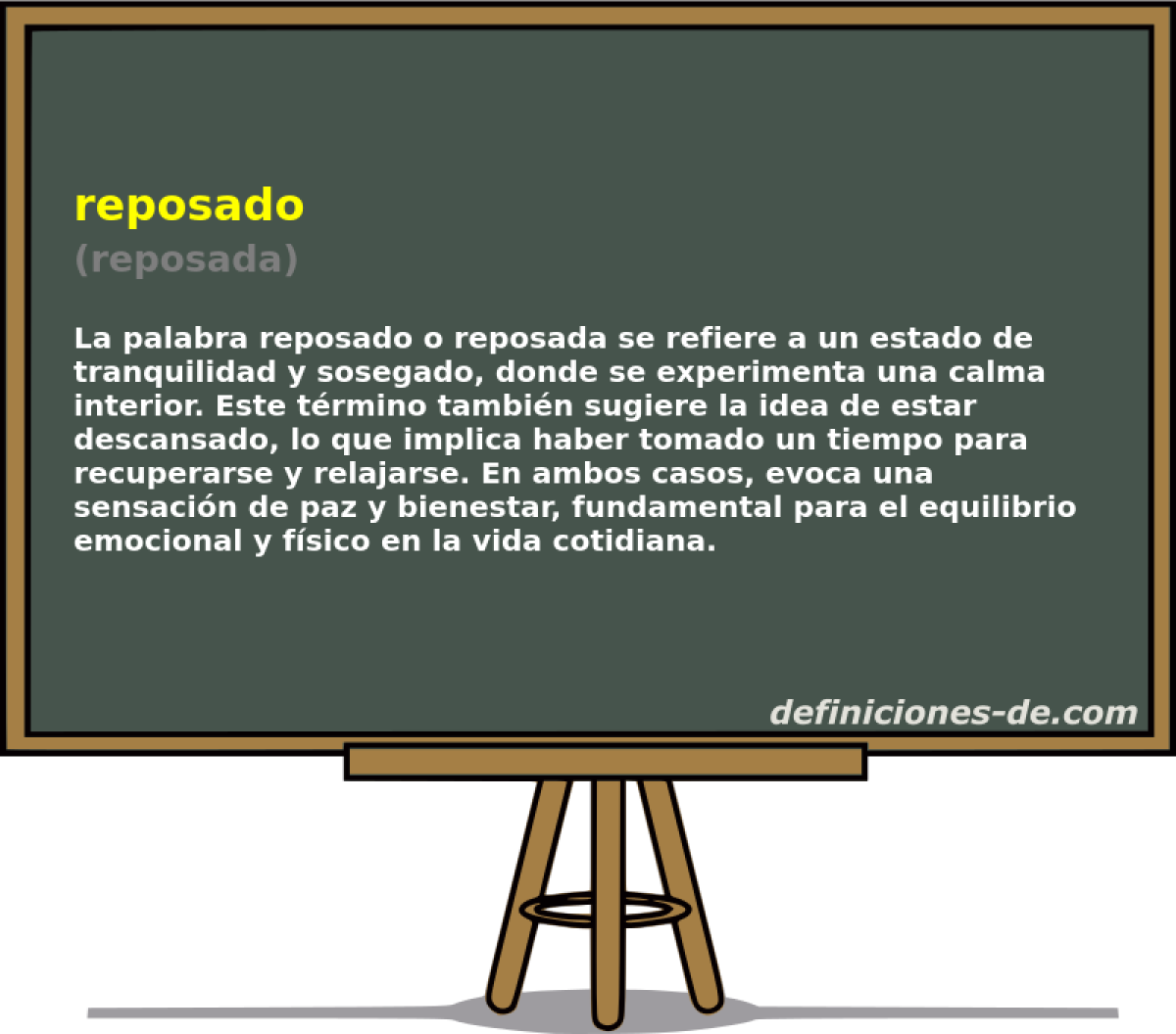 reposado (reposada)