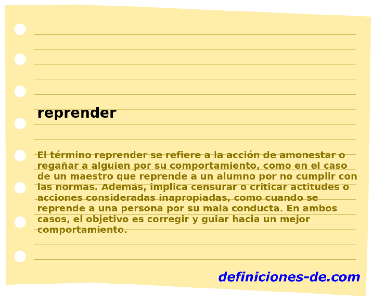 reprender 