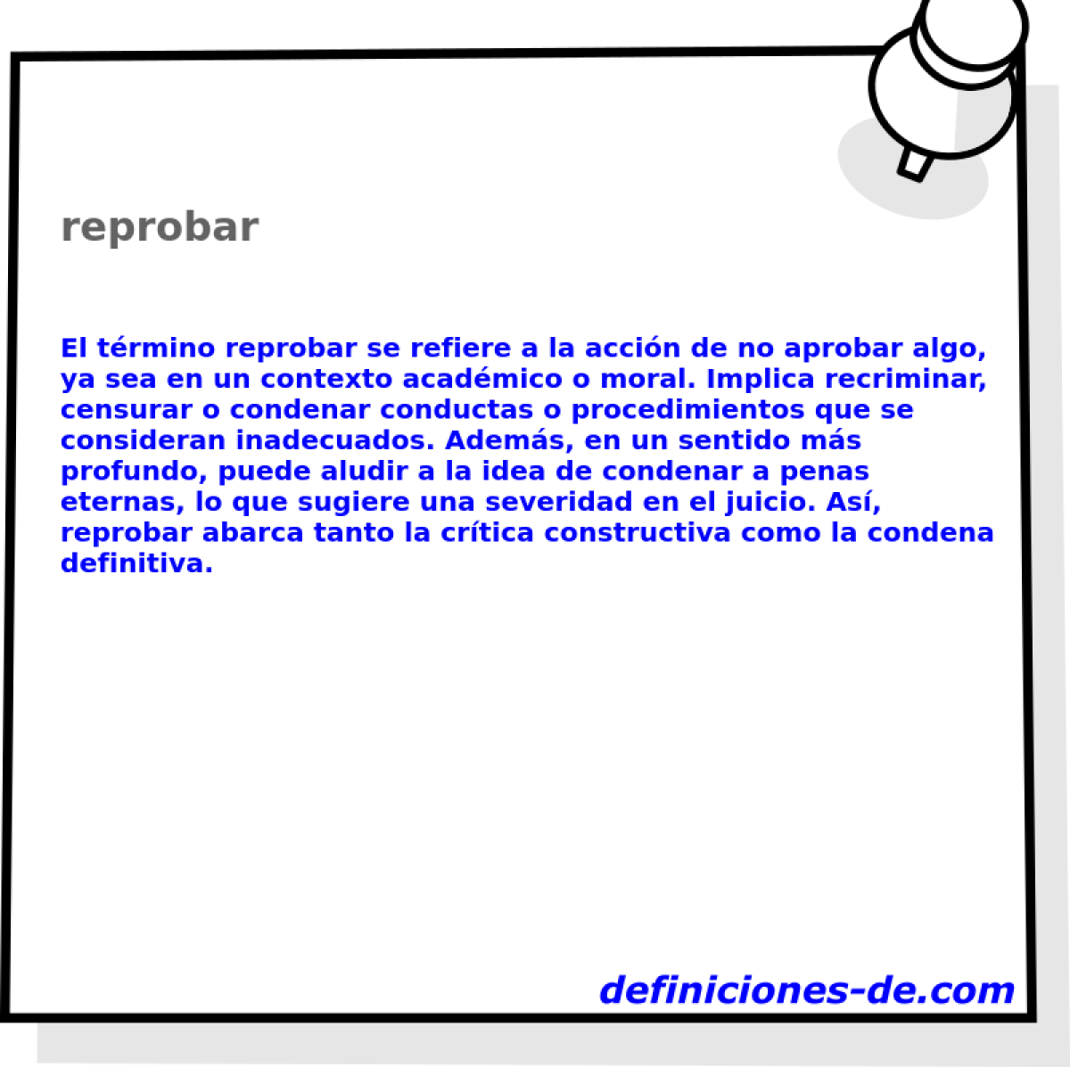 reprobar 