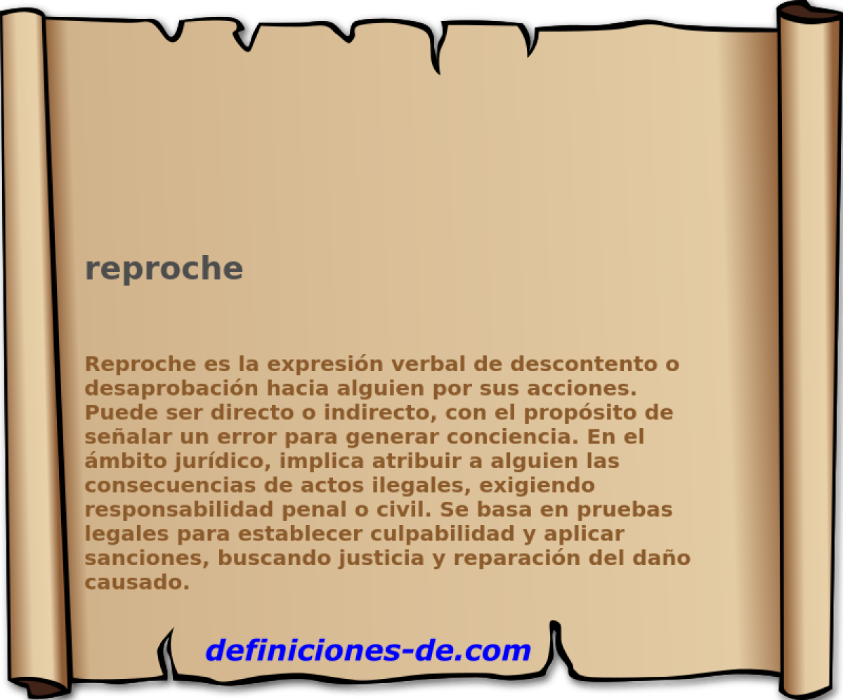 reproche 