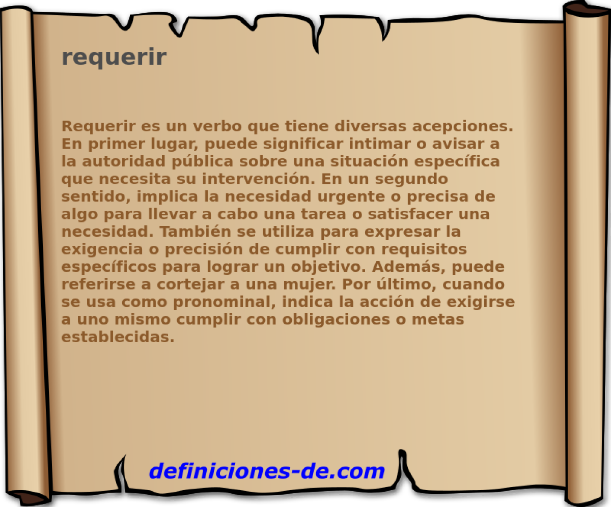 requerir 