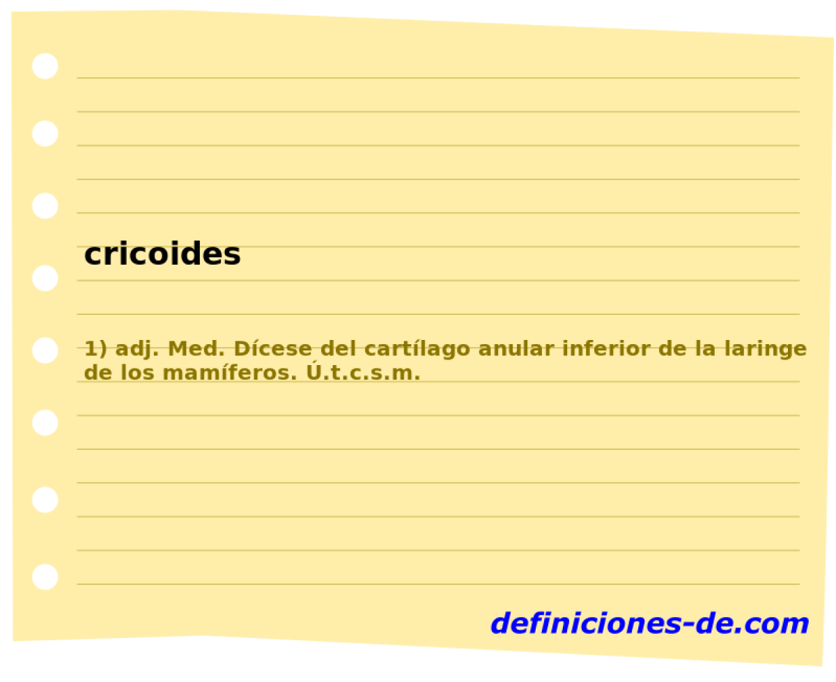 cricoides 