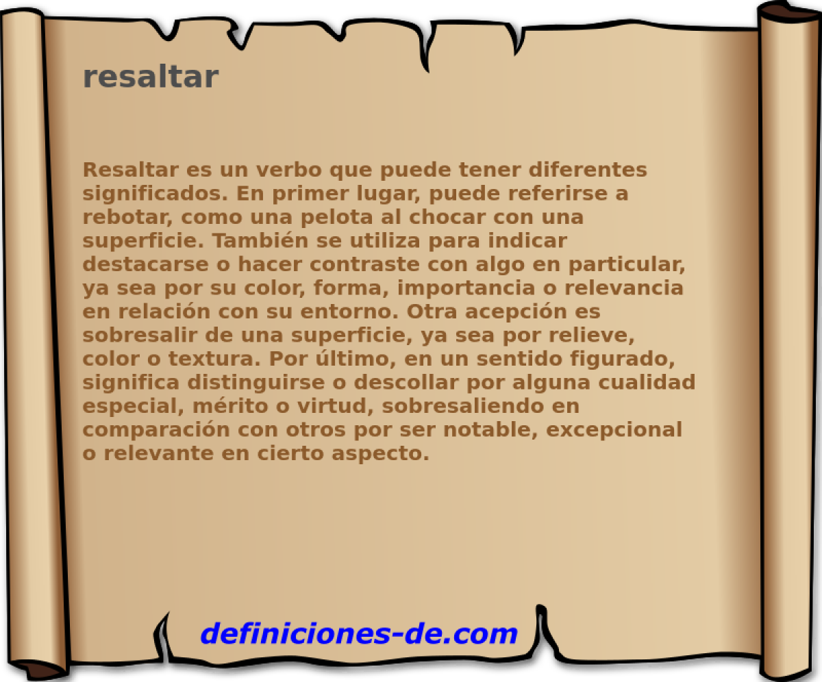 resaltar 