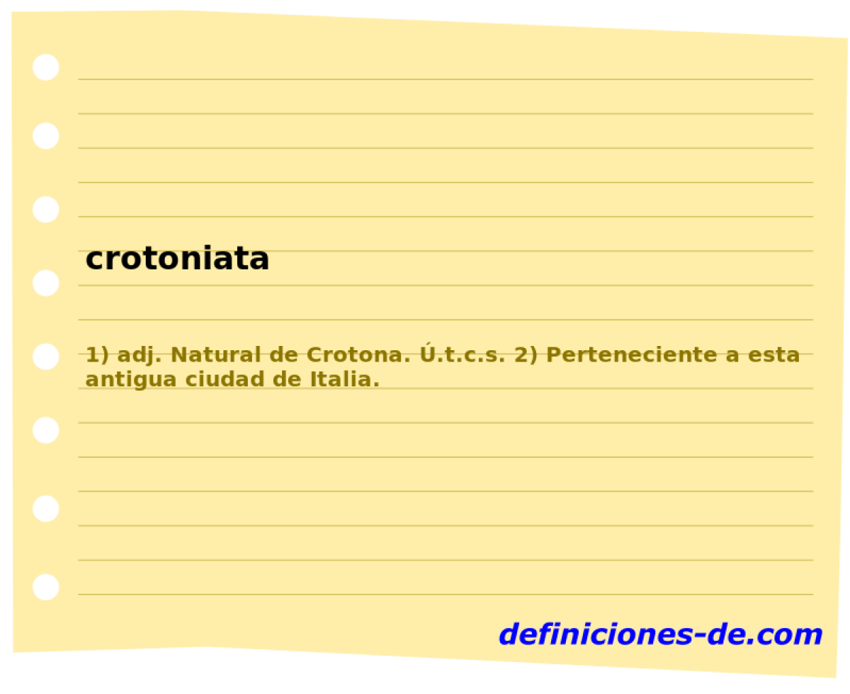 crotoniata 