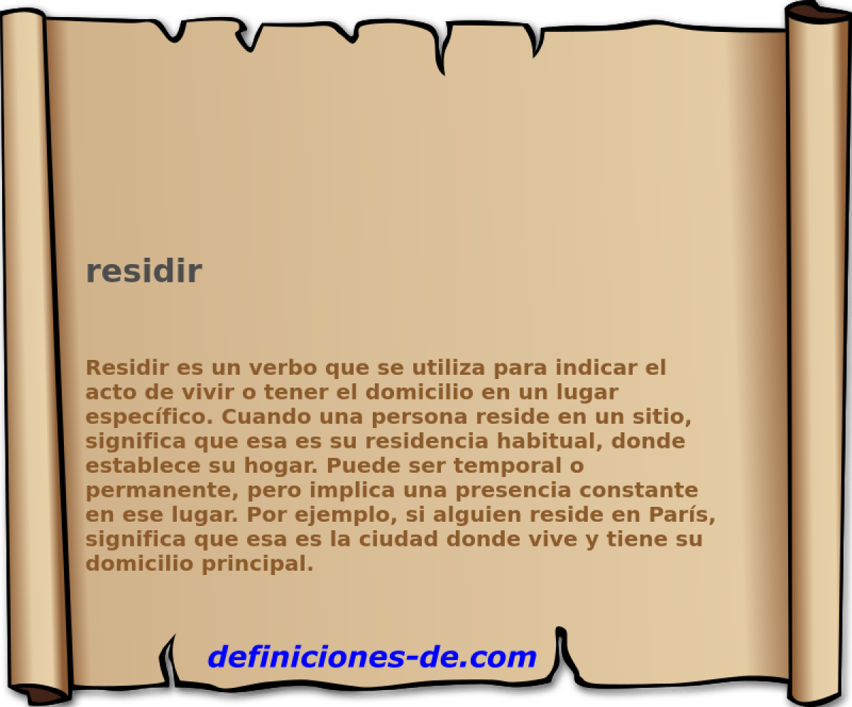 residir 