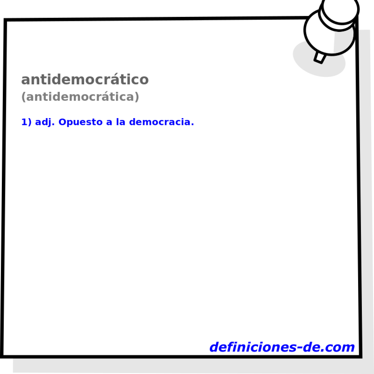 antidemocrtico (antidemocrtica)