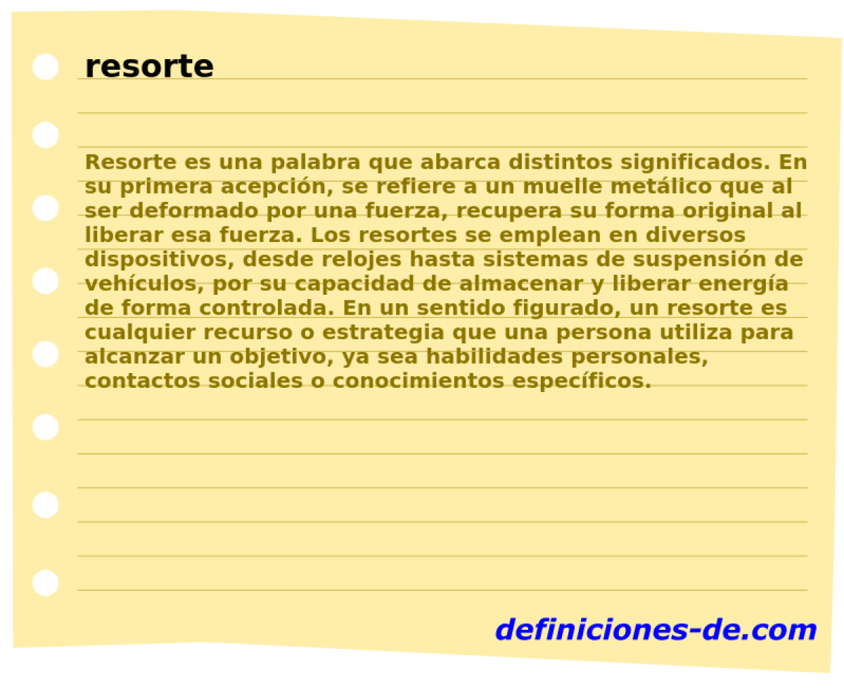 resorte 