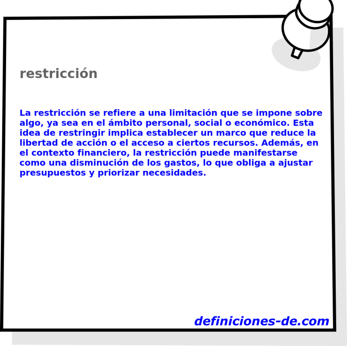 restriccin 