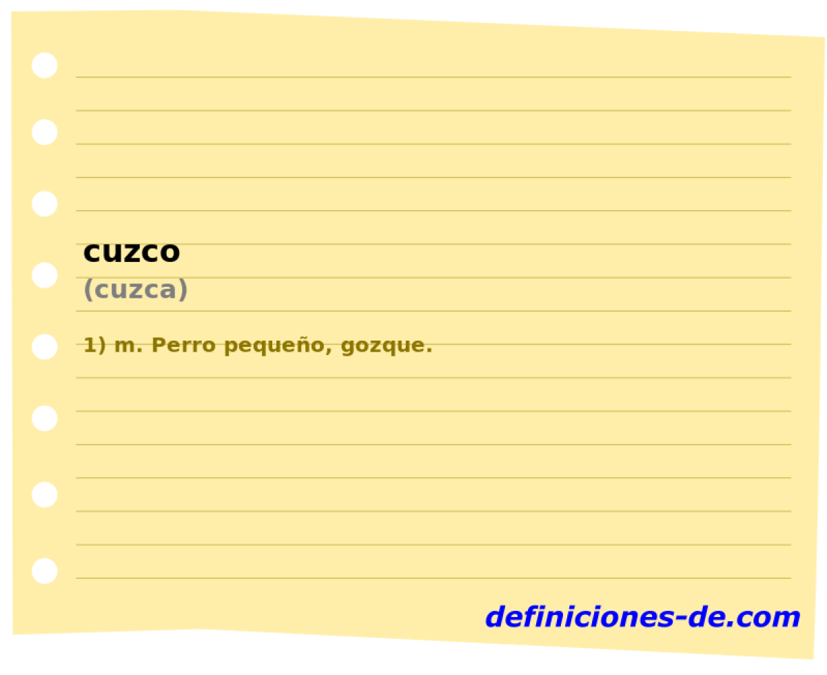 cuzco (cuzca)