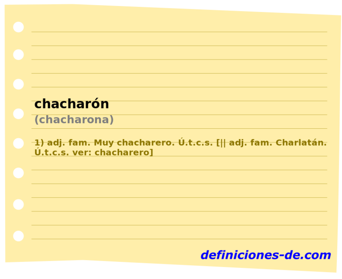 chacharn (chacharona)