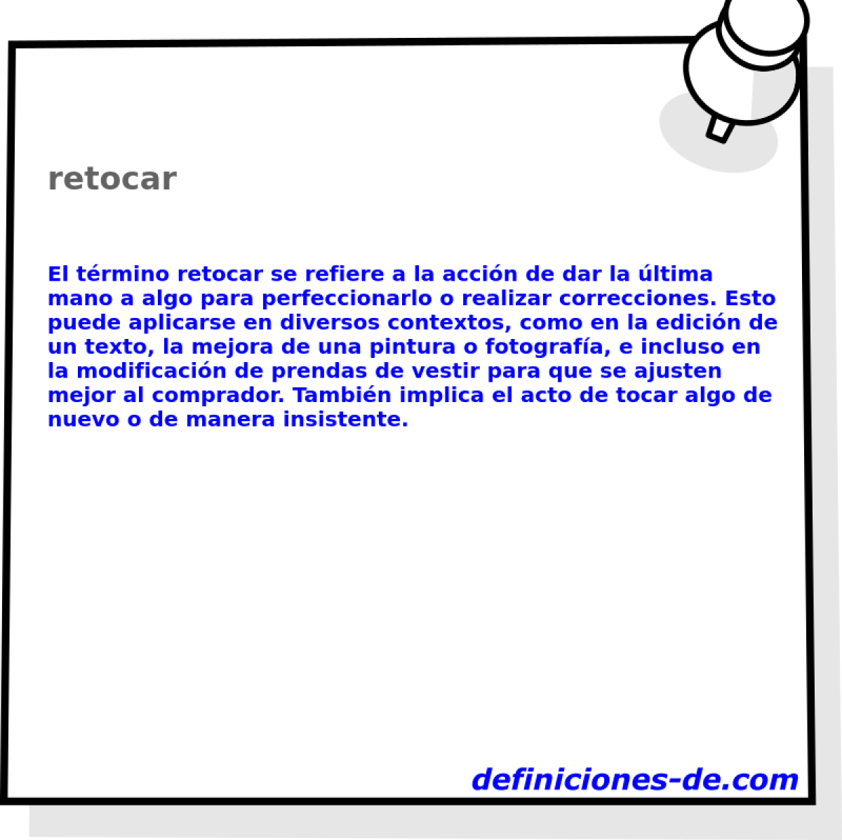 retocar 