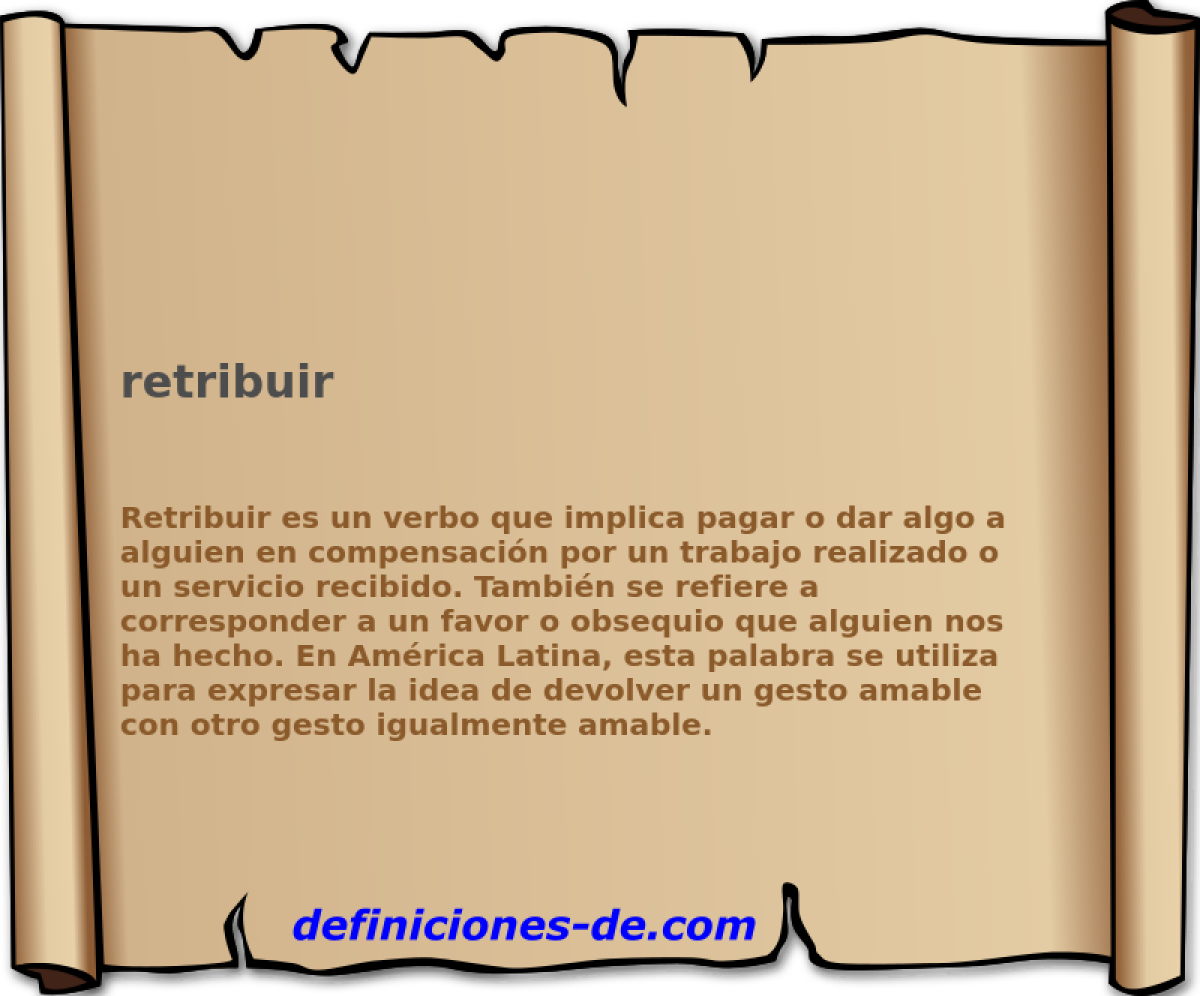 retribuir 