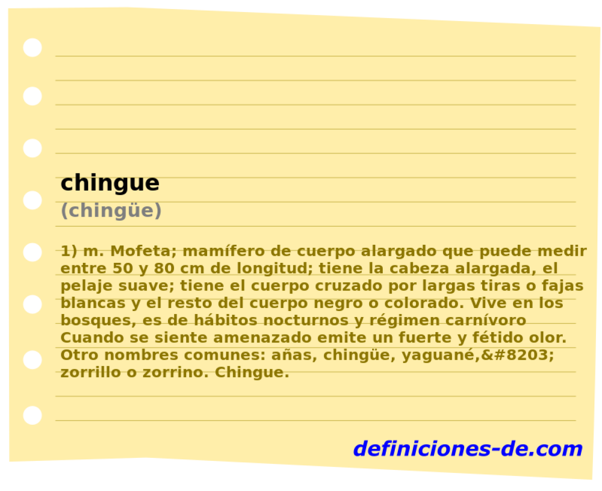 chingue (chinge)