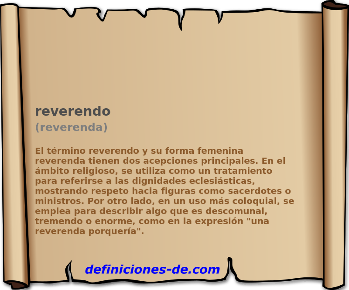 reverendo (reverenda)